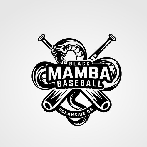 Mascot Logo Design for a baseball player team