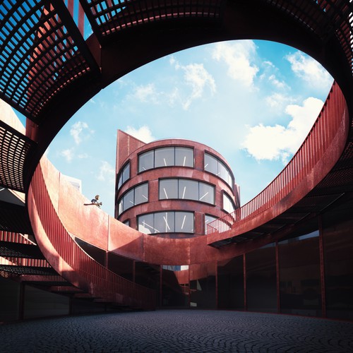 Exterior rendering/School of Architecture Building (KTH) in Stockholm