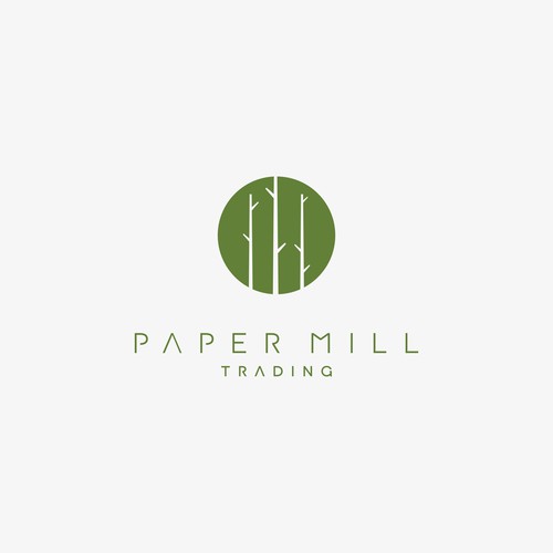 Wood Craft Company Logo for Paper Mill Trading