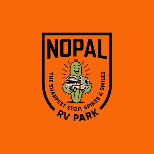 Nopal RV Park: Retro Badge Identity