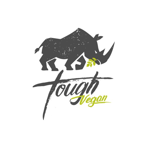 Tough vegan logo Rhino