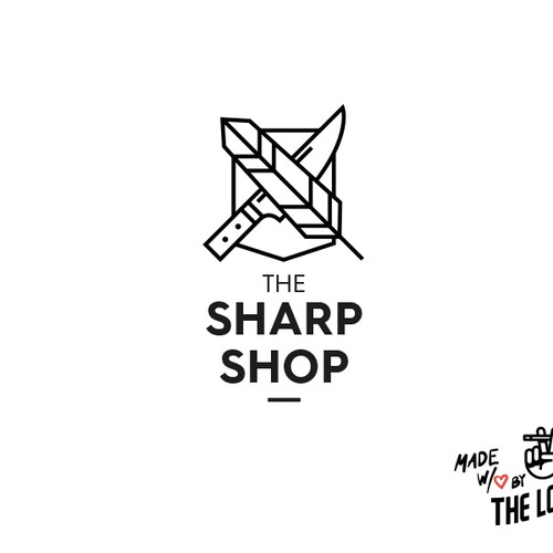 Logo design for a knife shop