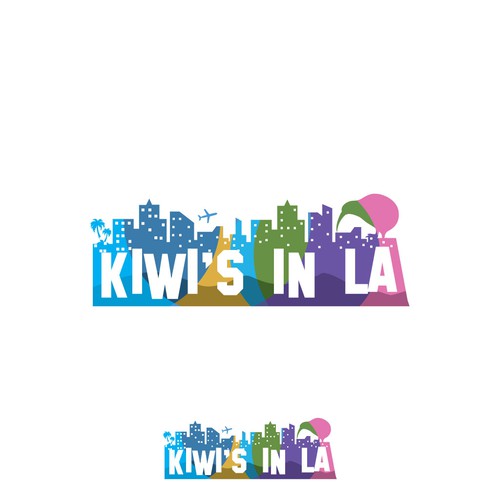 Design a logo that looks similar to the Hollywood sign!