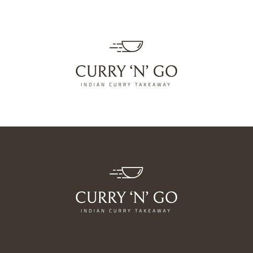 Logo concept for an indian takeaway restaurant