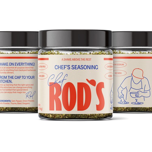 Design the Next Iconic Label for Chef Rod's All-Purpose Seasoning