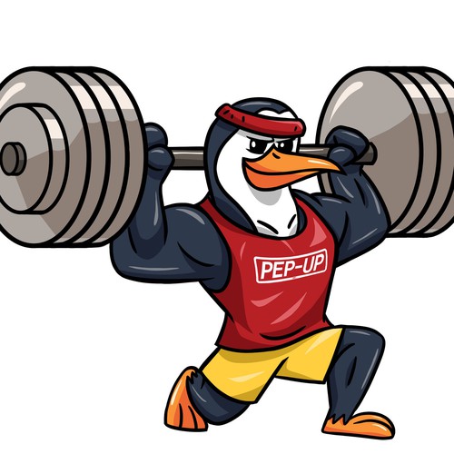 Penguin mascot for Pep-up inc.