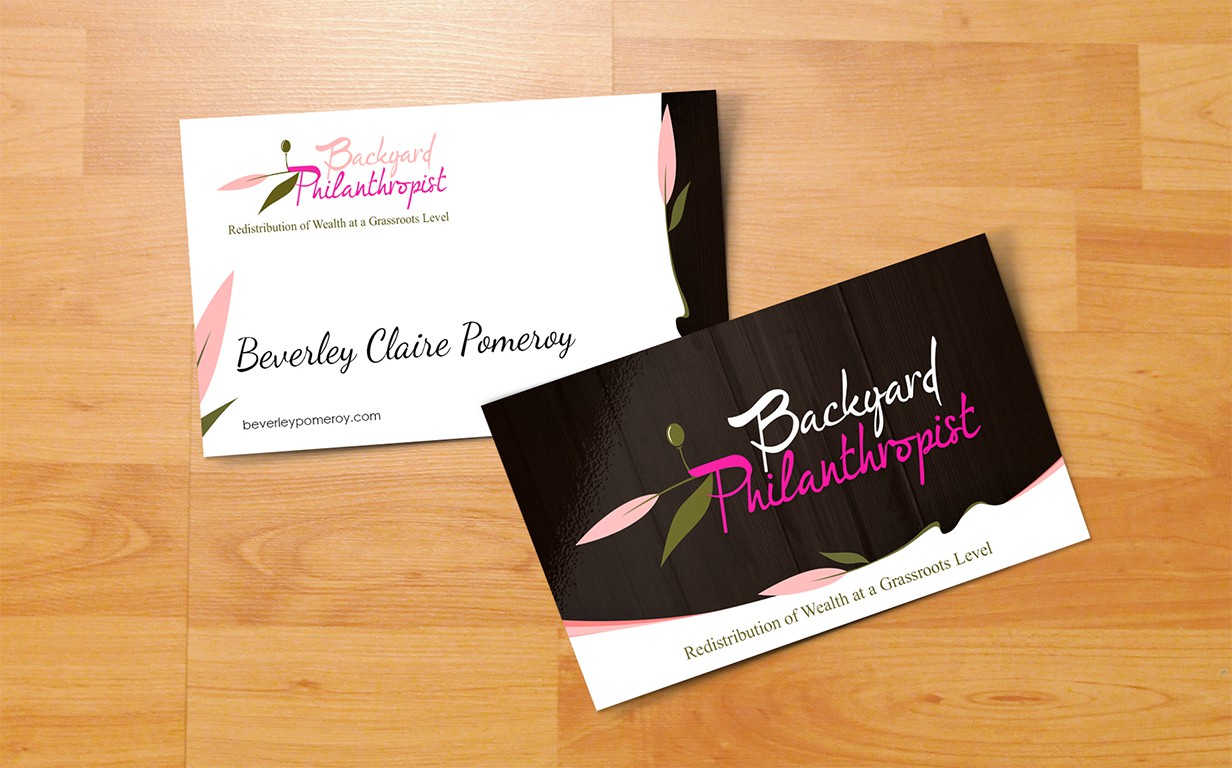 Backyard Philanthropist needs a new business card design