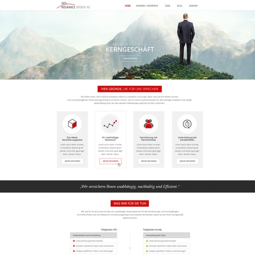 Webdesign for a Broker Company