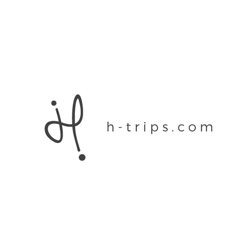 Logo concept for travel agency H trips