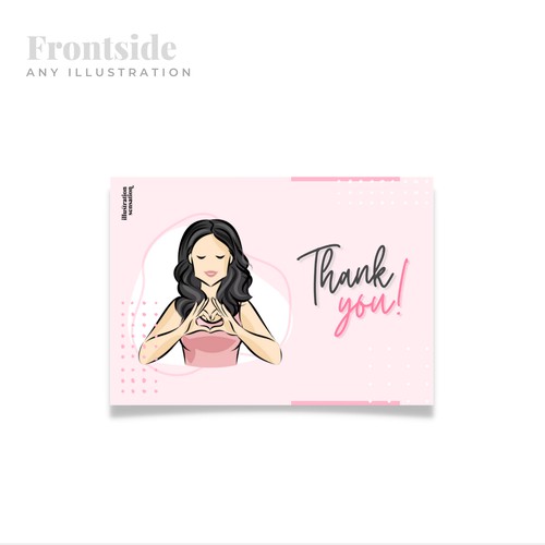 Feminine and Modern Postcard