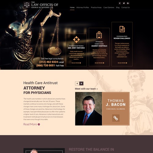 Landing Page - George M. Sanders