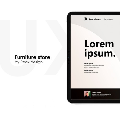 Furniture shop web design