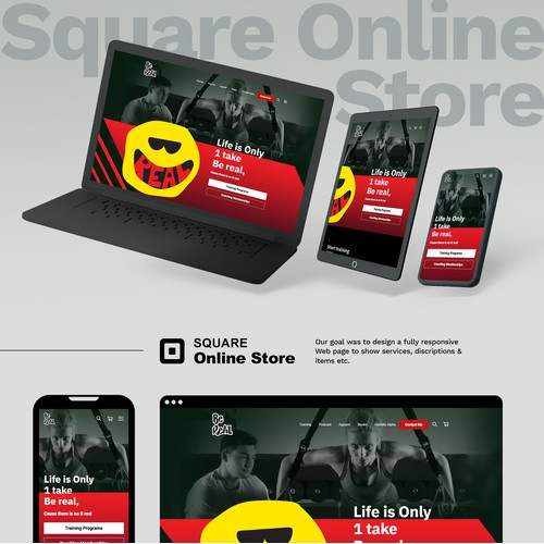 High converting Square Online Site for a Personal trainer.