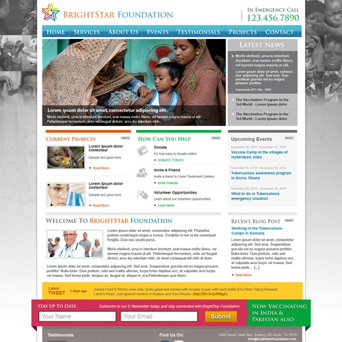 Web Design for a Non Profit Organization