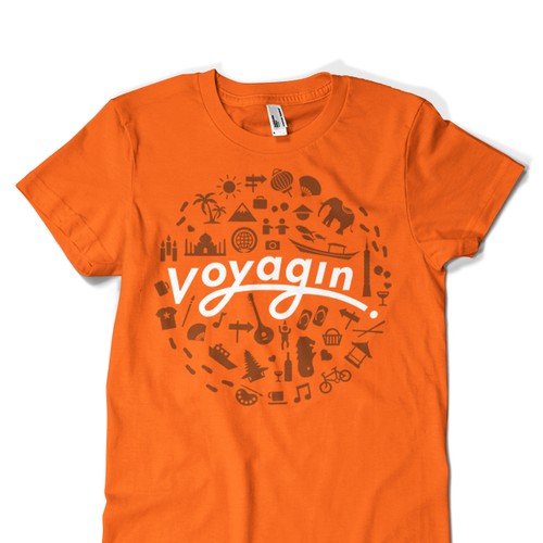 "Voyagin" T-shirt Design