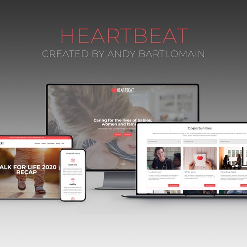 Heartbeat Website Redesign on Squarespace