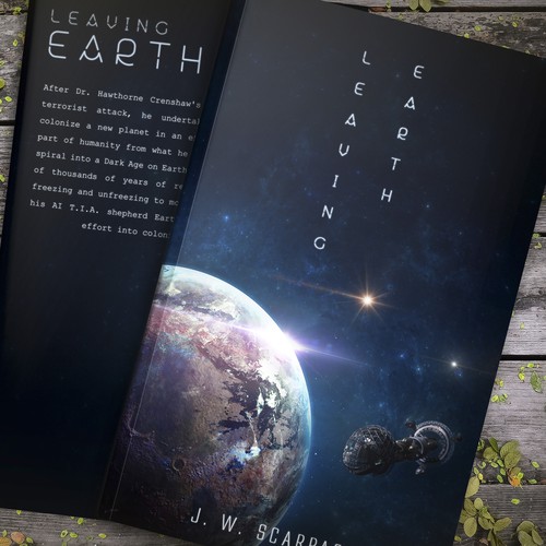 "Leaving Earth" Artwork (Sci-Fi Novel)