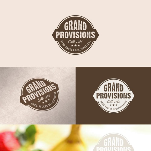 Create a fresh logo for an artisan, hand-packed food company.