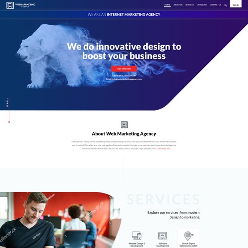 Modern Website Design for Web Marketing Agency