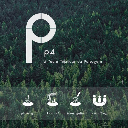 Logo for the Landscape Architecture Studio "P4"