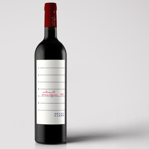 Wine label design