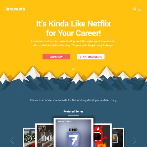 Laracasts Website Redesign
