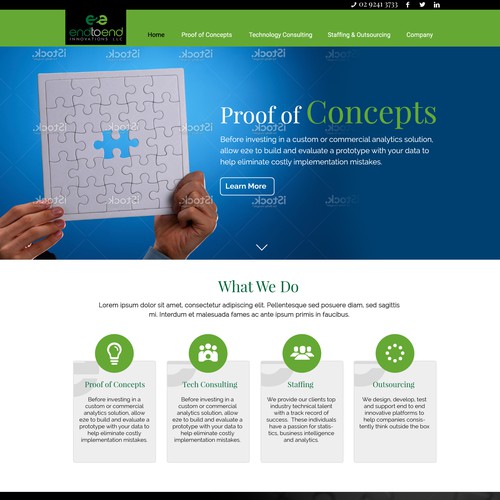 website design for an consultancy company