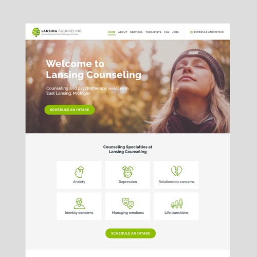 Landing page