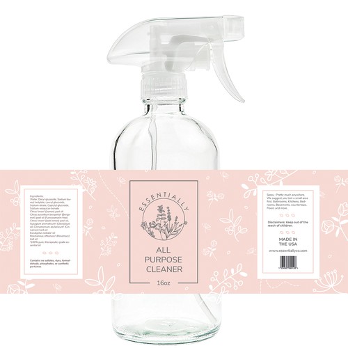 Label Design for Cleaning Product