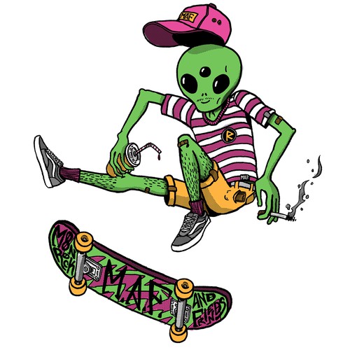 MAF Alien Illustration