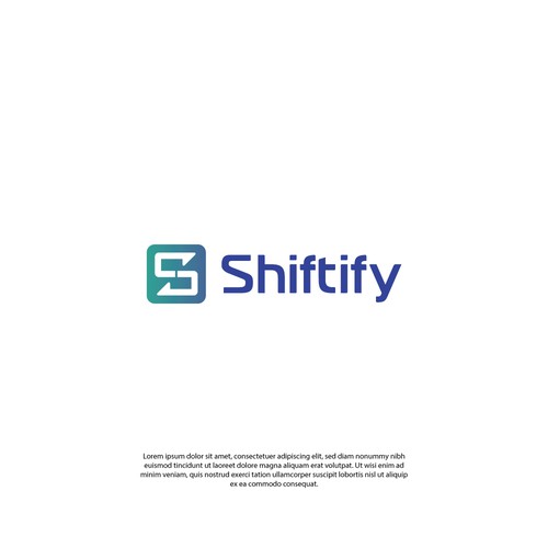 Minimalist and modern logo design for modern work shift management application