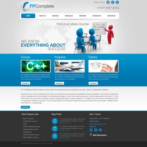 Software development learning center website for FP Complete