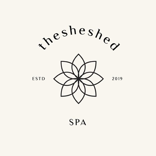 Minimalist Logo For thesheshed spa