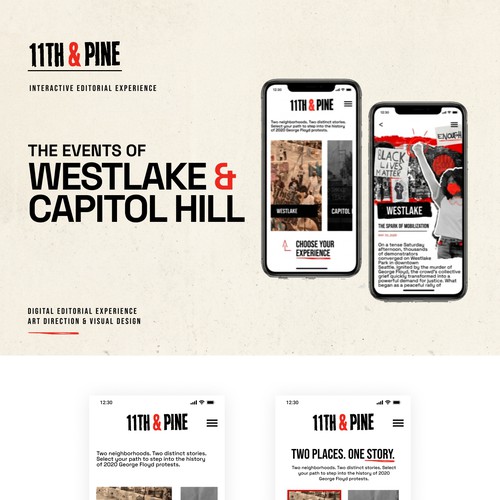 Mobile App UI - Historical Audio-Walk Experience