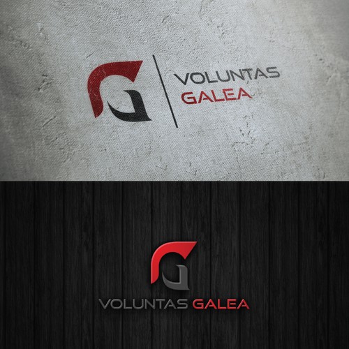 strong and powerful logo for voluntas galea