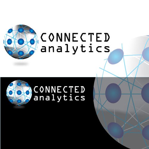 Create the next logo and business card for Connected Analytics