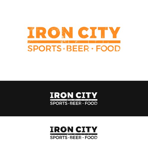 Bold logo design for sports restaurant