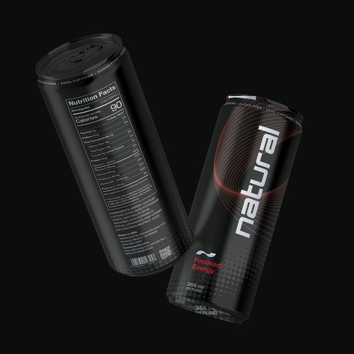 Premium Minimal Energy Drink Can Design (Clean, Modern, Timeless)
