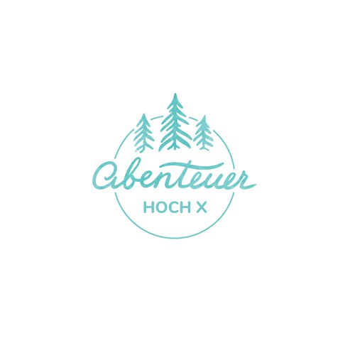 Logo concept for personal blog about traveling