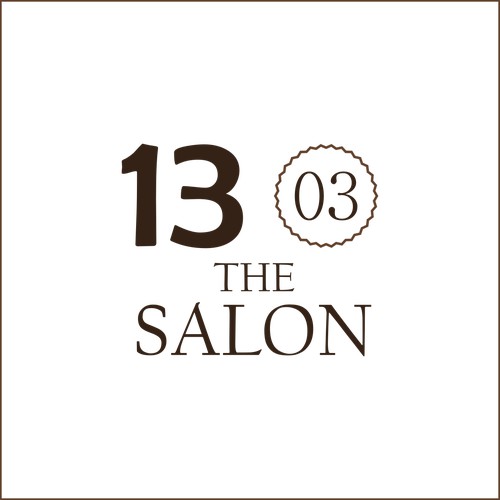 Logo for Thirteen 03 the salon (not win)