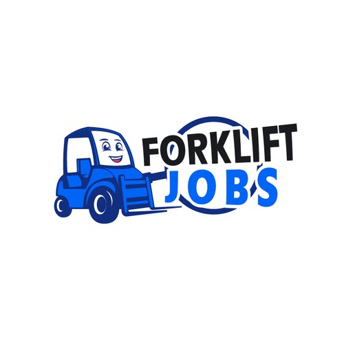 Logo concept for a website looking for a job as a Forklift Operator