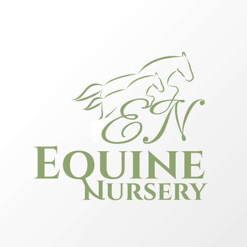 Elegant Horse logo for Equine Nursery