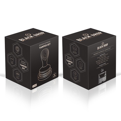 Box Package design for Black Drop Tamper set