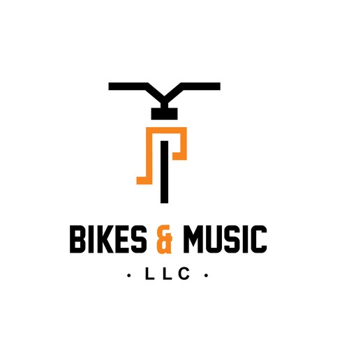 Bikes and music logo design