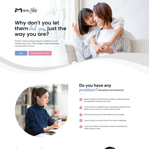 Landing page 