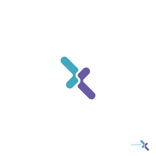 system-x logo design
