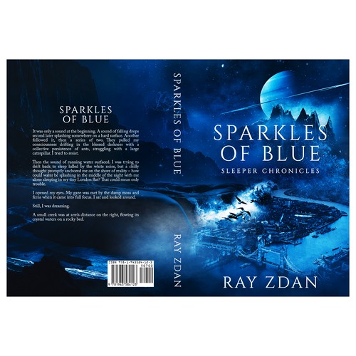 Book cover for "Sparkles of Blue"
