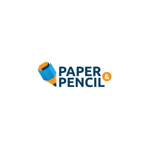 Paper and Pencil logo concept