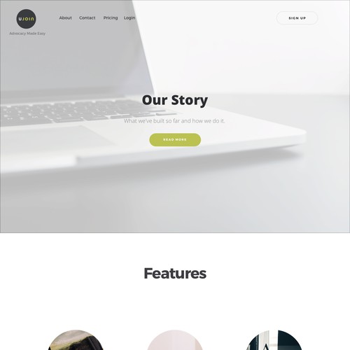 Company Landing Page