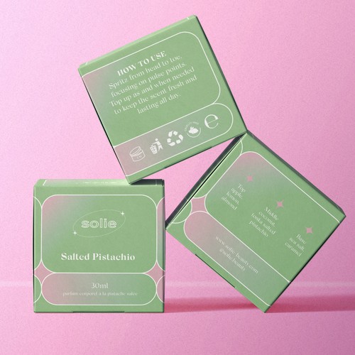 Cosmetic packaging for new mood boosting beauty and bodycare brand